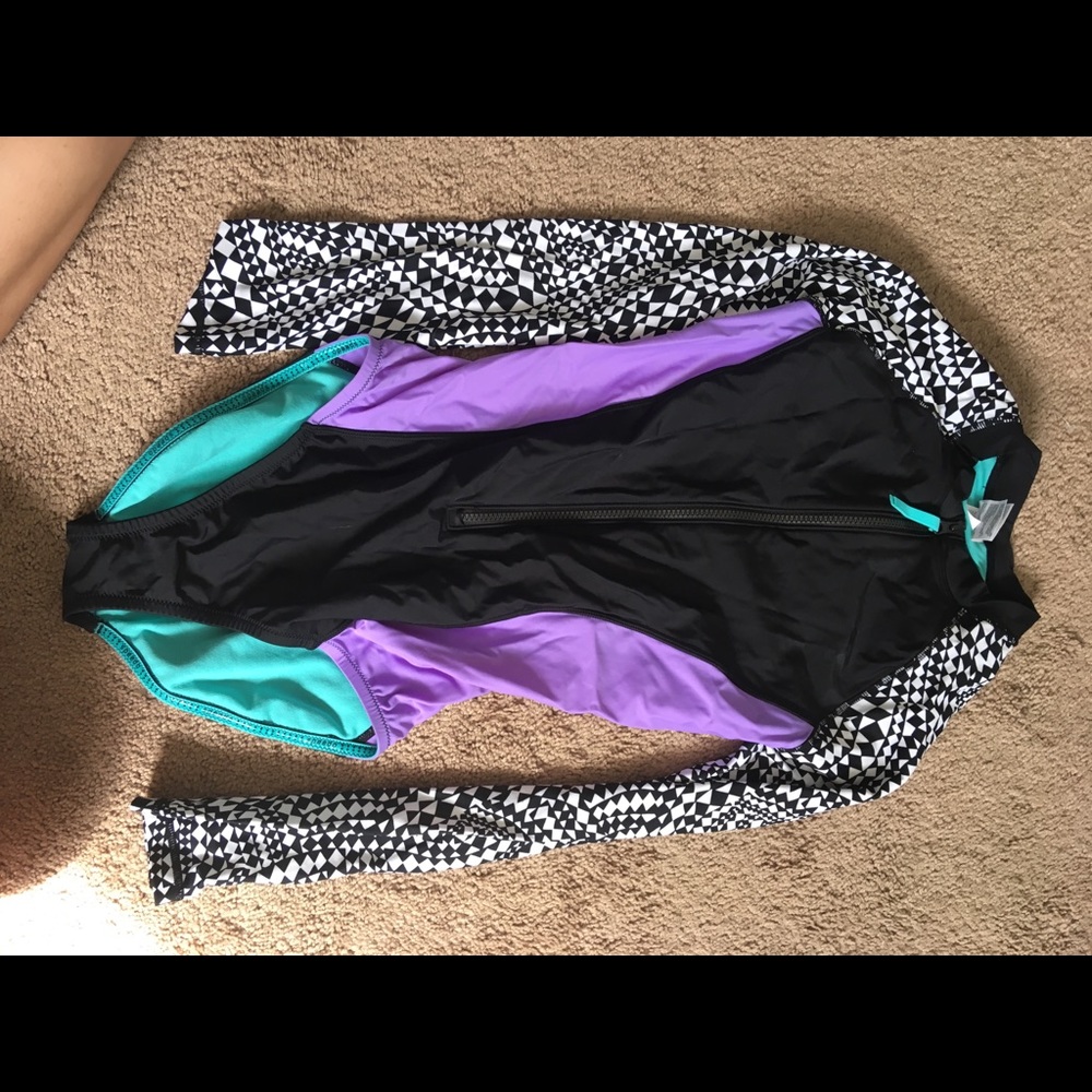 Speedo Long Sleeve One Piece Swimsuit